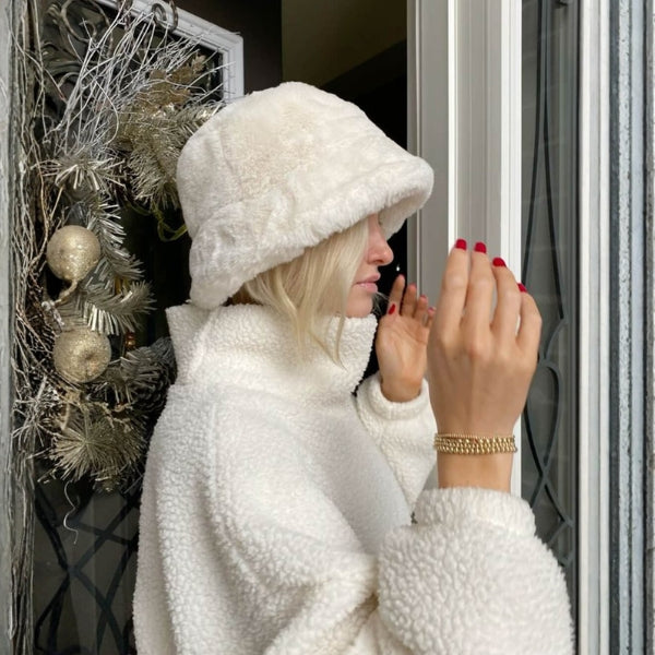 The Montmartre Faux-Fur Bucket Hat