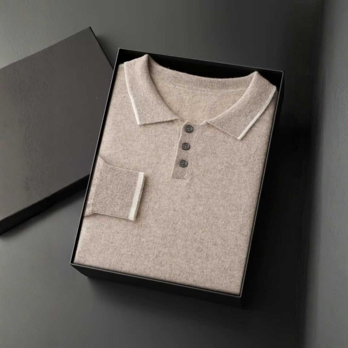 The Amalfi Cashmere Polo Sweater