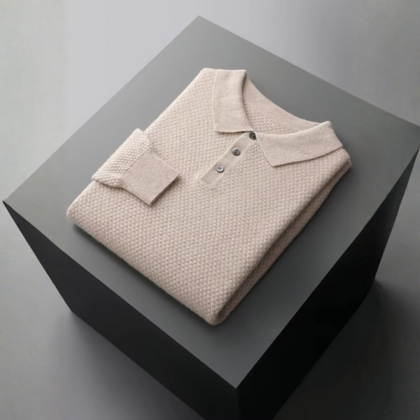 The Lucerne Cashmere Polo Knit