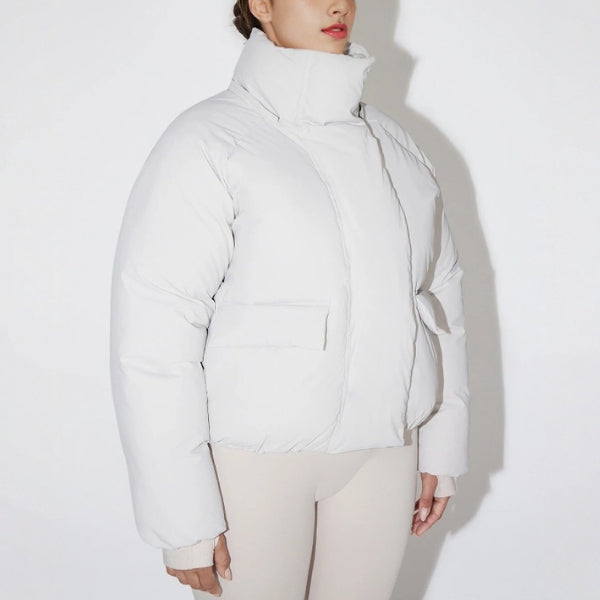 The Aspen Hooded Cropped Puffer Jacket