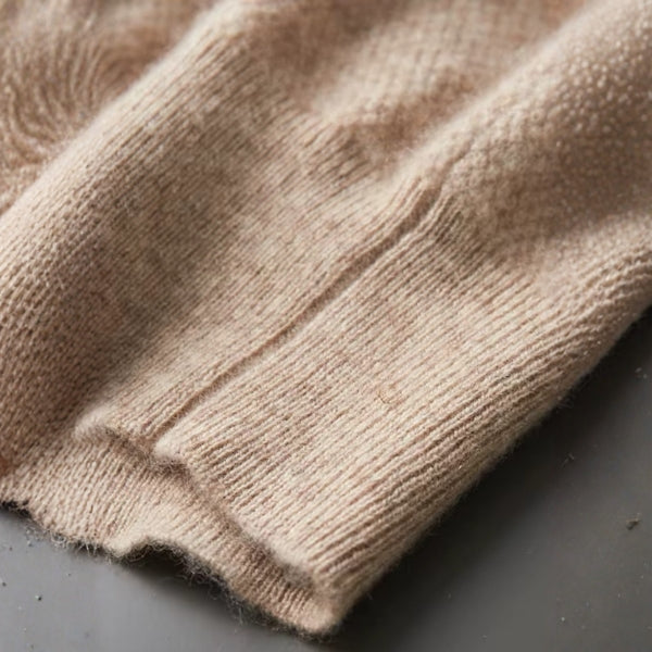 The Aspen Cashmere Henley Sweater