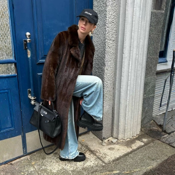 The Aspen Maxi Plush Faux-Fur Coat