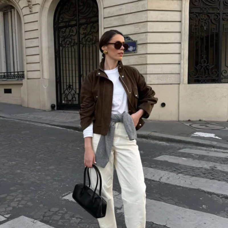 The Milan Suede Bomber Jacket