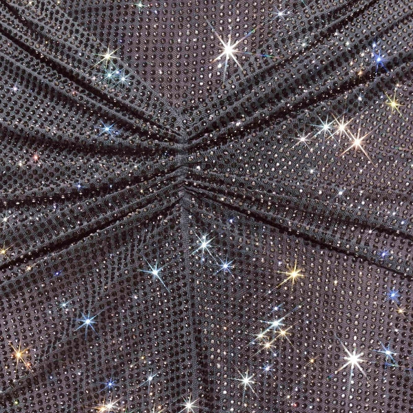 The Sorrento Ruched-Sequin Maxi Dress