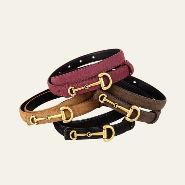 The Verona Suede-Effect Leather Belt