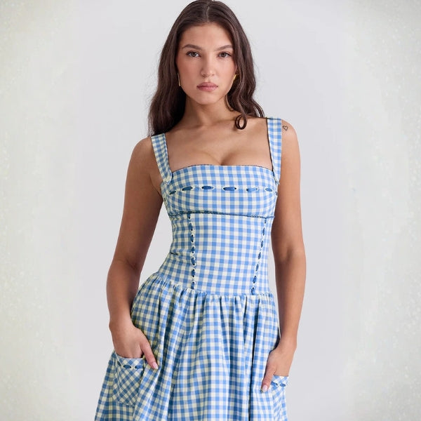 The Provence Corset-Style Midi Dress