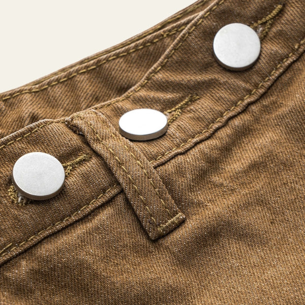 The Aspen Patchwork Denim-Waist Midi Skirt