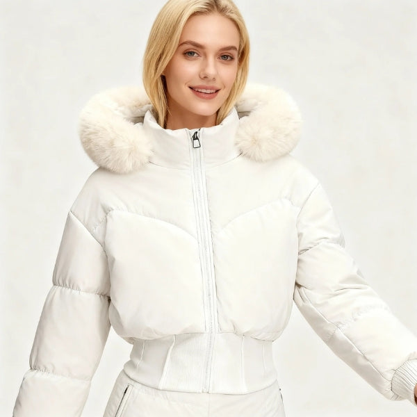 The Amy faux-Fur Hooded Puffer Jacket