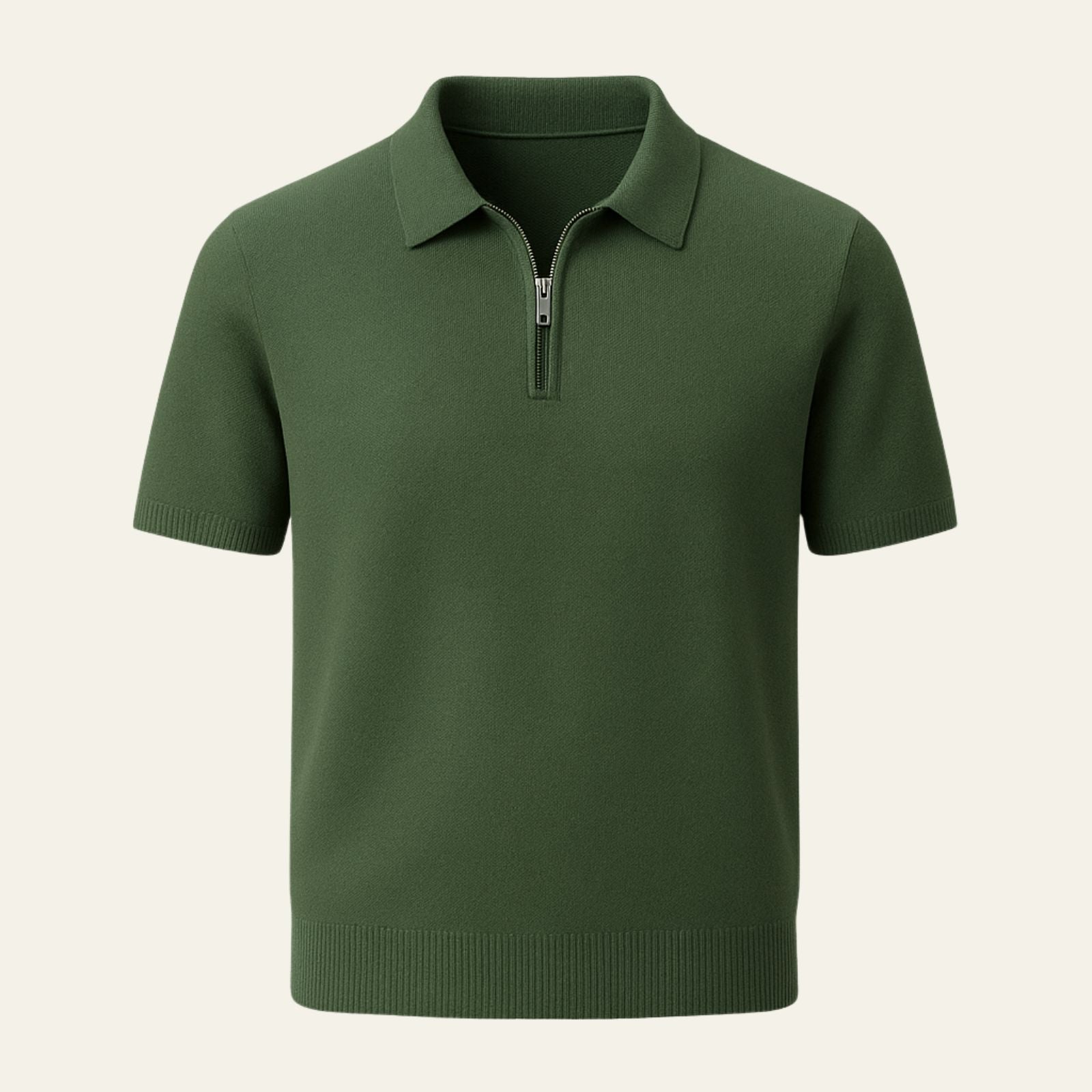 The Marbella Mesh Zip Polo