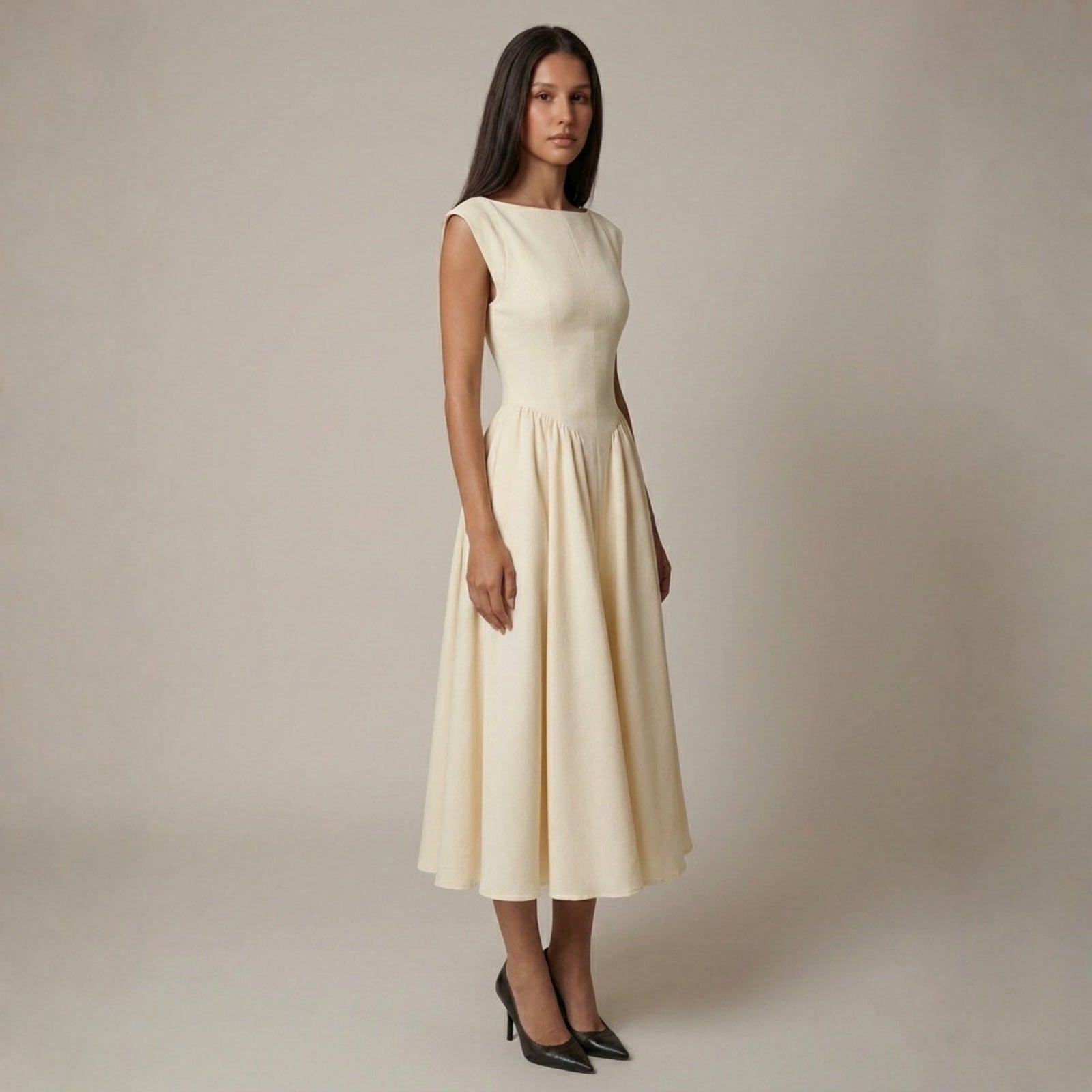 The Verona Cut-Out Midi Dress