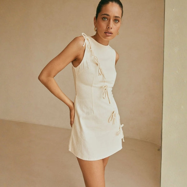 The Amalfi Side-Tie Mini Dress
