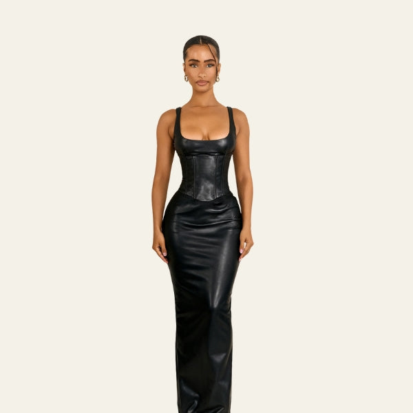The Monaco Sculpted Corset Maxi Dress