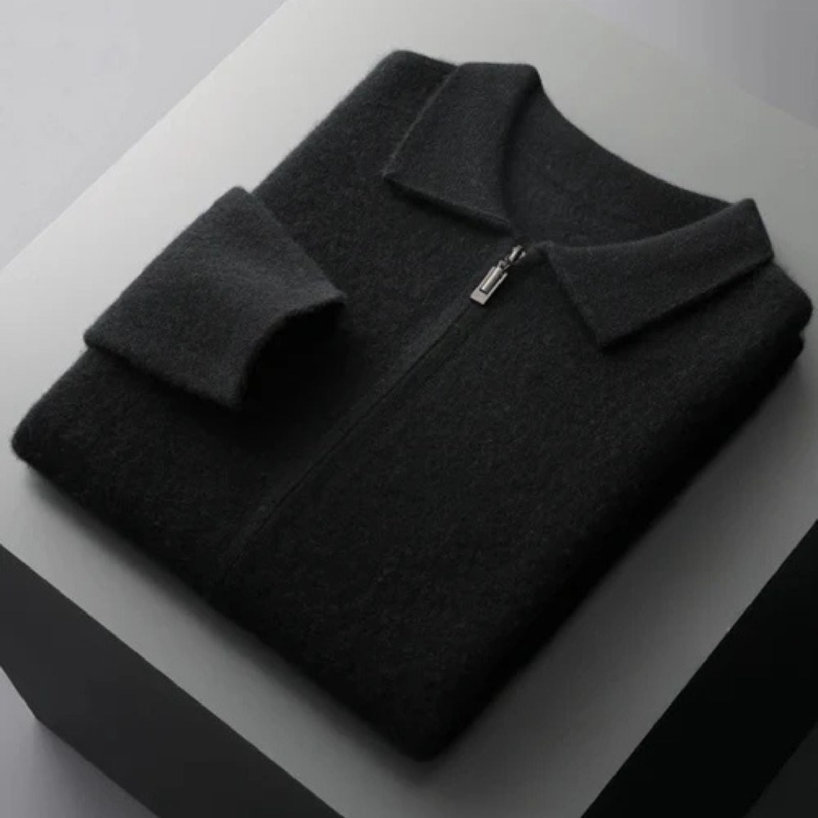 The Vienna Cashmere Zip Cardigan
