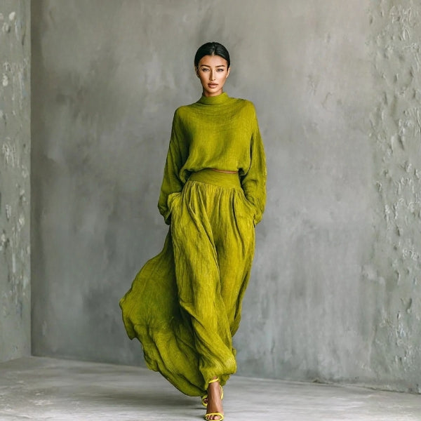 The Kyoto Textured High-Neck Set