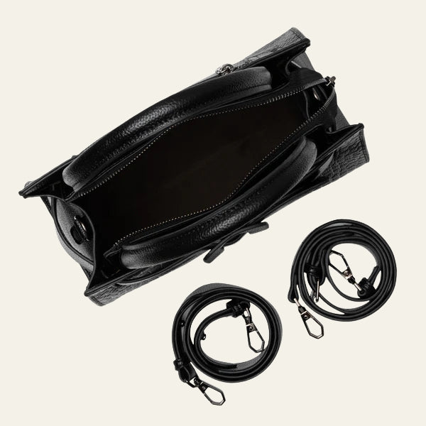 The Florence Buckle-Front Top-Handle Tote