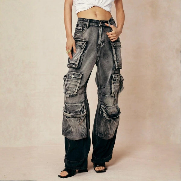 The SoHo Multi-Pocket Cargo Jeans