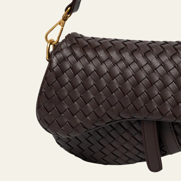 The Ravello Woven Flap Shoulder Bag
