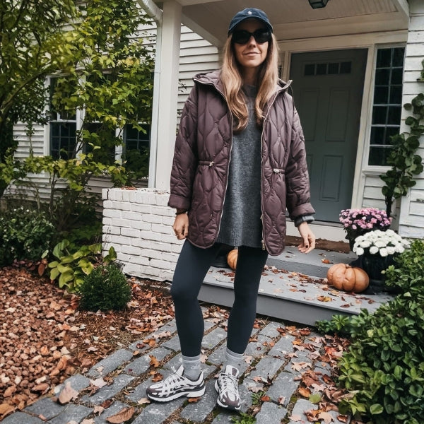 The Aspen Hooded Quilted Drawstring Jacket