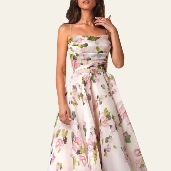 The Amalfi Fitted-Bodice Midi Dress
