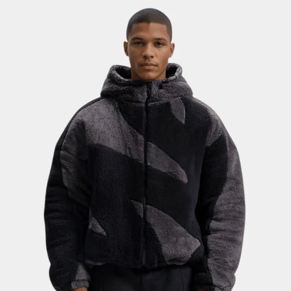 The Oslo Patterned Fleece Zip Hoodie