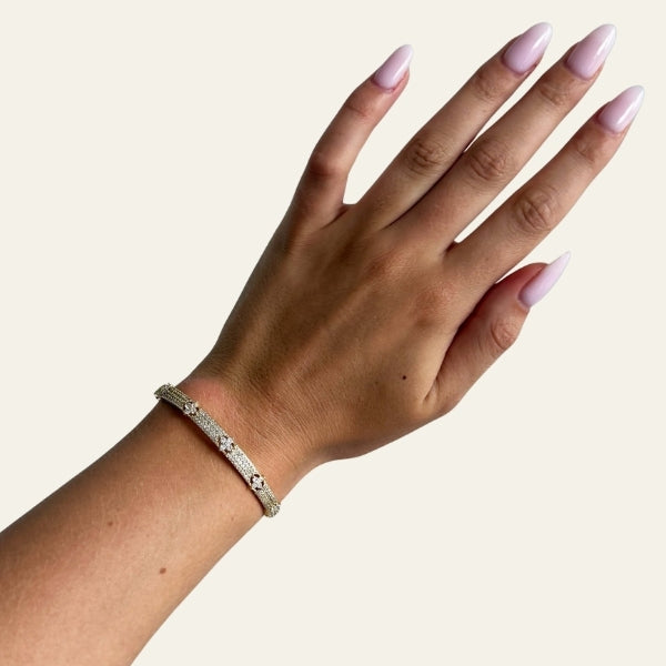 The Cannes Pavé Panel Cuff