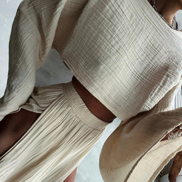 The Capri Textured Two-Piece Set