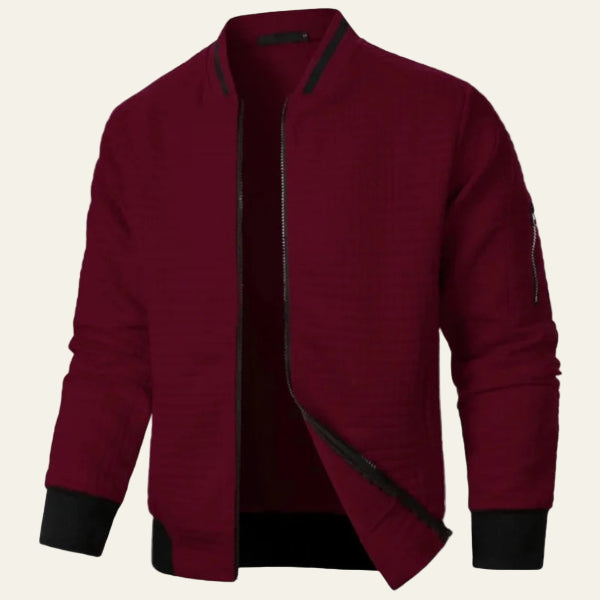 The Geneva Quilted Bomber Jacket