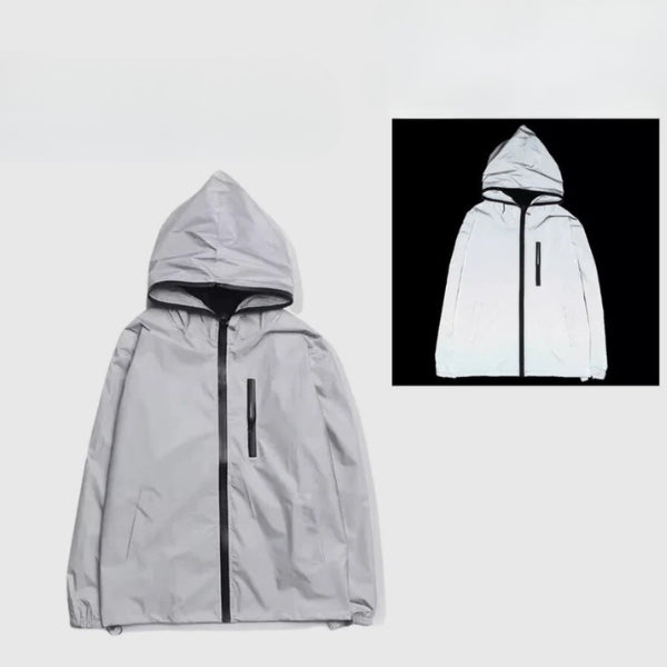 The Luminate Reflective Hooded Shell Jacket