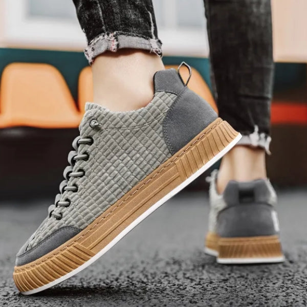 The Urban Textured-Lace Court Sneakers