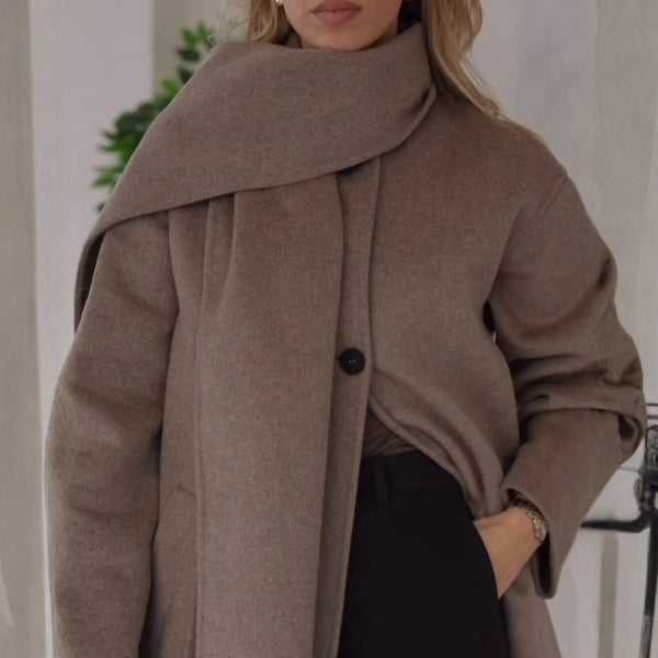 The Oslo Scarf-Neck Wrap Jacket