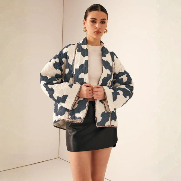 The Kyoto Quilted Graphic Jacket