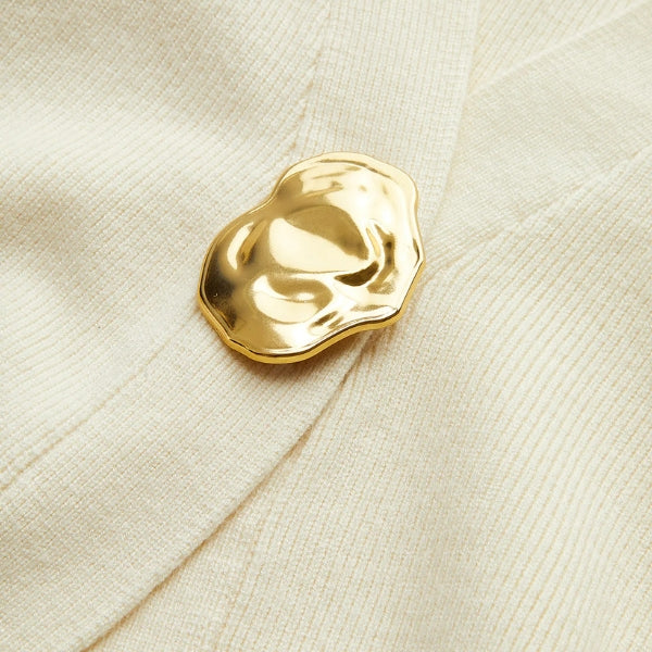 The Riviera Sculpted Button Knit Cardigan