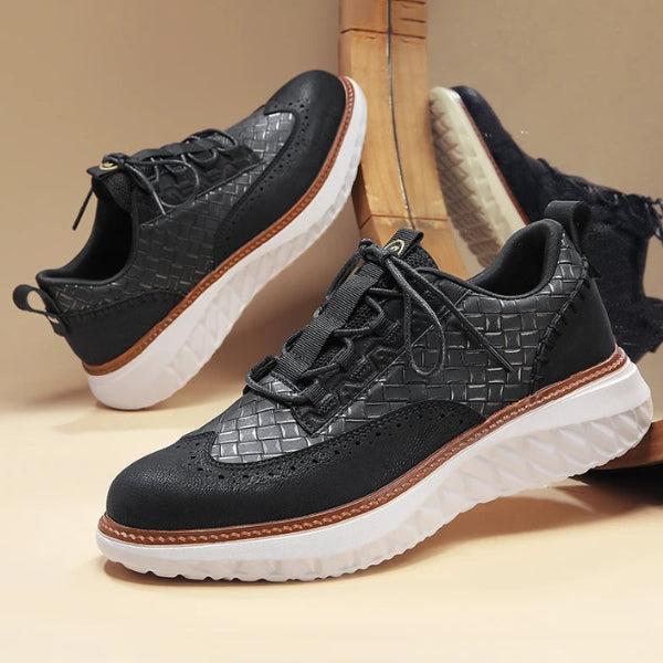 The Riviera Textured Weave Sneakers