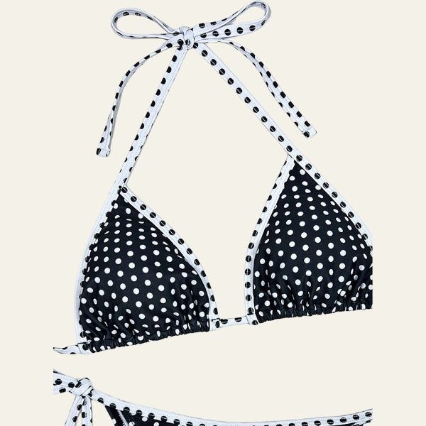 The Riviera Polka-Dot Triangle Bikini