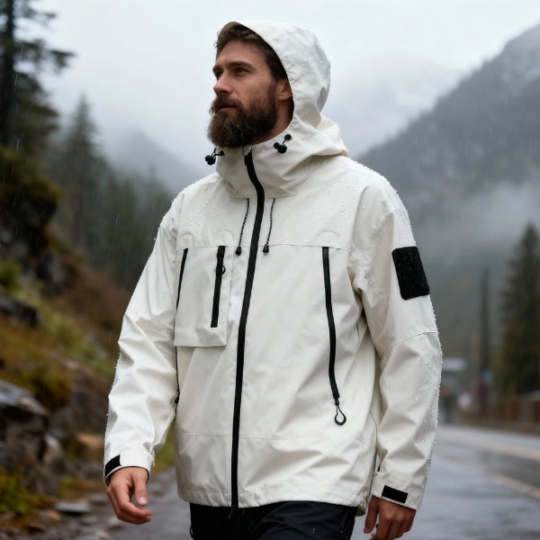 The Alpine Hooded Zip Shell Jacket