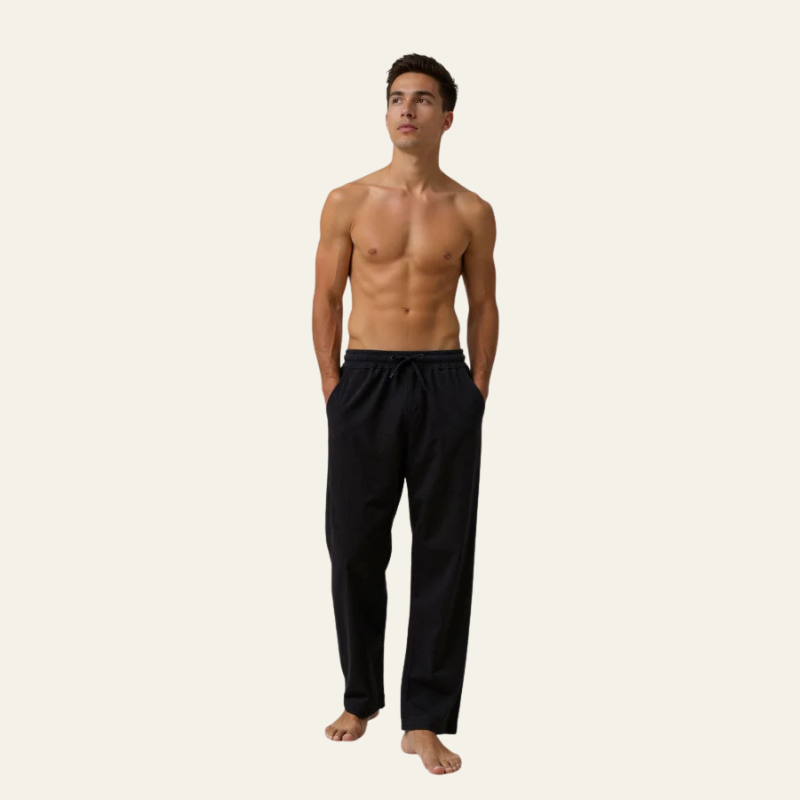 The Amalfi Cotton & Linen Drawstring Trousers