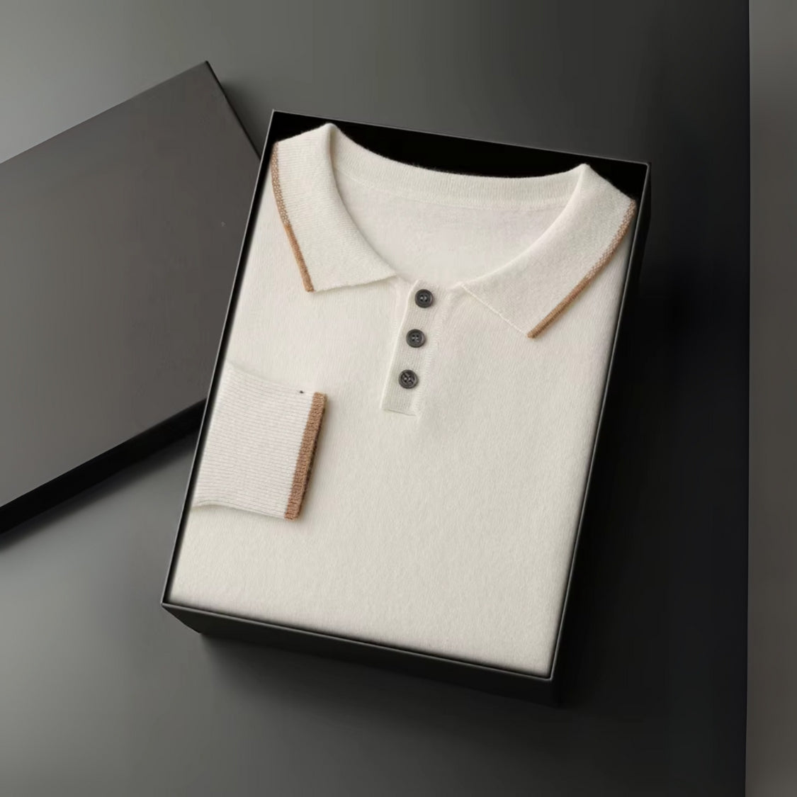 The Amalfi Cashmere Polo Sweater