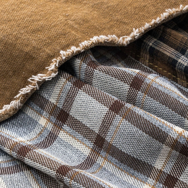 The Aspen Patchwork Denim-Waist Midi Skirt