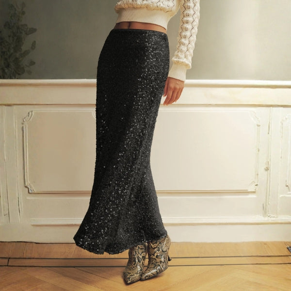 The Monaco Sequin Maxi Skirt