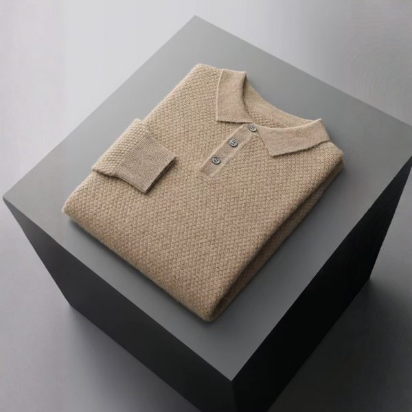 The Lucerne Cashmere Polo Knit