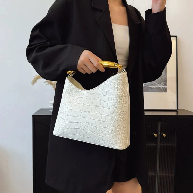 The Anya Croc-Embossed Handbag