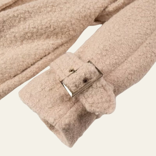 The Oslo Textured Belted Long Coat