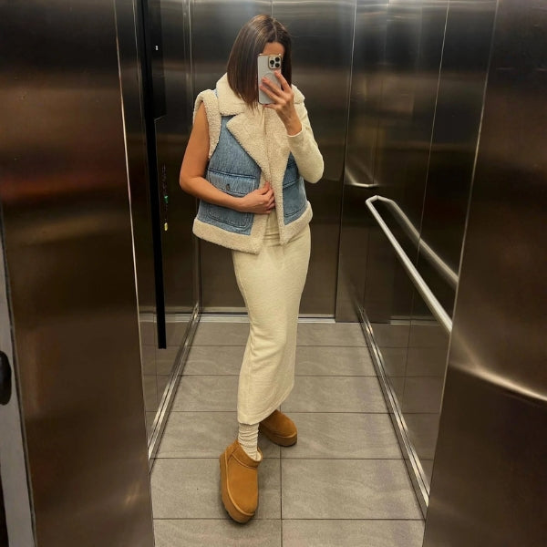 The Oslo Denim Sherpa Vest