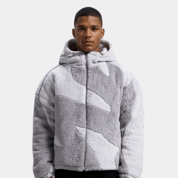 The Oslo Patterned Fleece Zip Hoodie