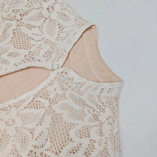 The Verona Cut-Out Lace Mini Dress
