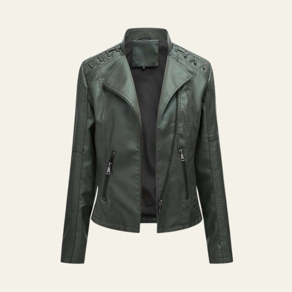 The Amalfi Blush Leather Jacket