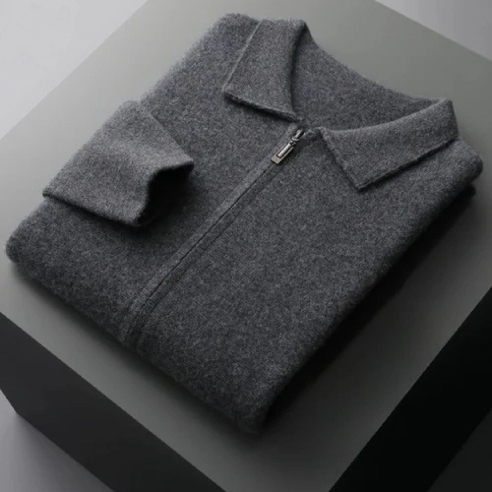 The Vienna Cashmere Zip Cardigan