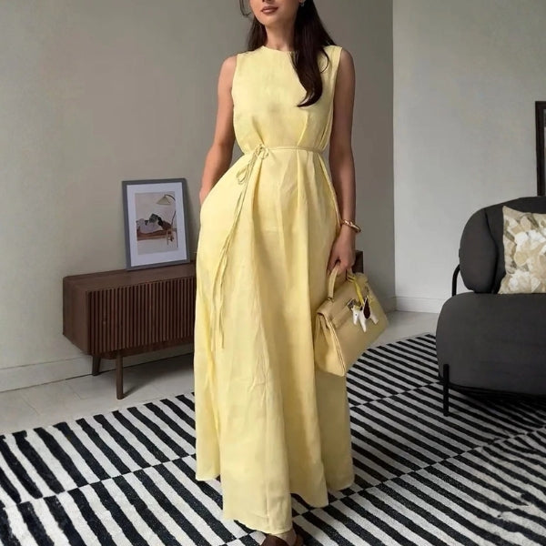 The Provence Belted Maxi Dress