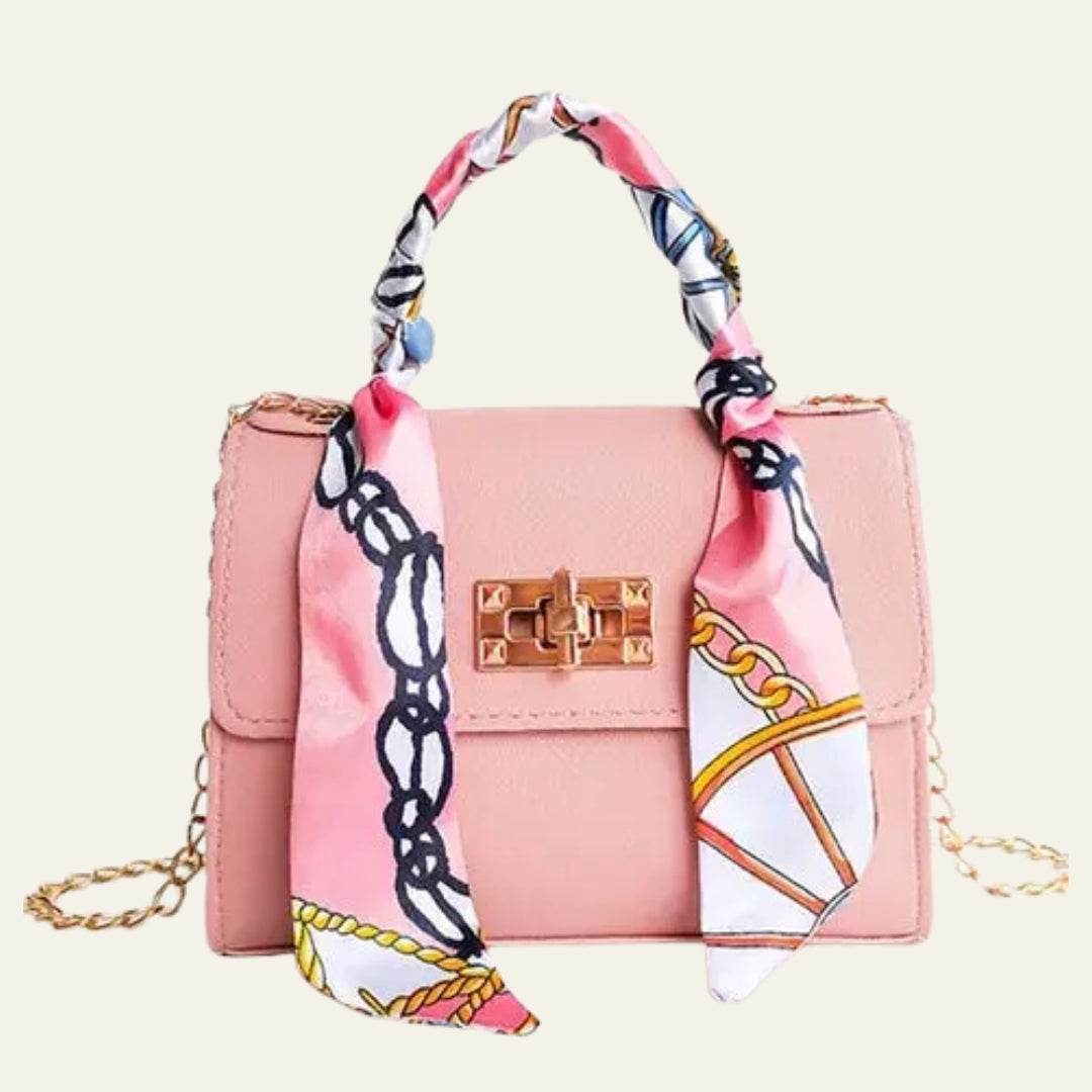 The Sorrento Scarf-Wrapped Top-Handle Mini Bag