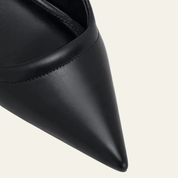 The Roma Metallic-Accent Pointed Mules